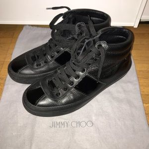 JIMMY CHOO HIGH TOP SNEAKERS